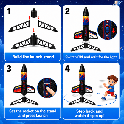 SkySpinner™ – Parachute Rocket Launcher