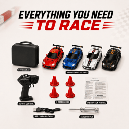 Desktop Racers™ – The Ultimate Mini Racetrack for All Ages