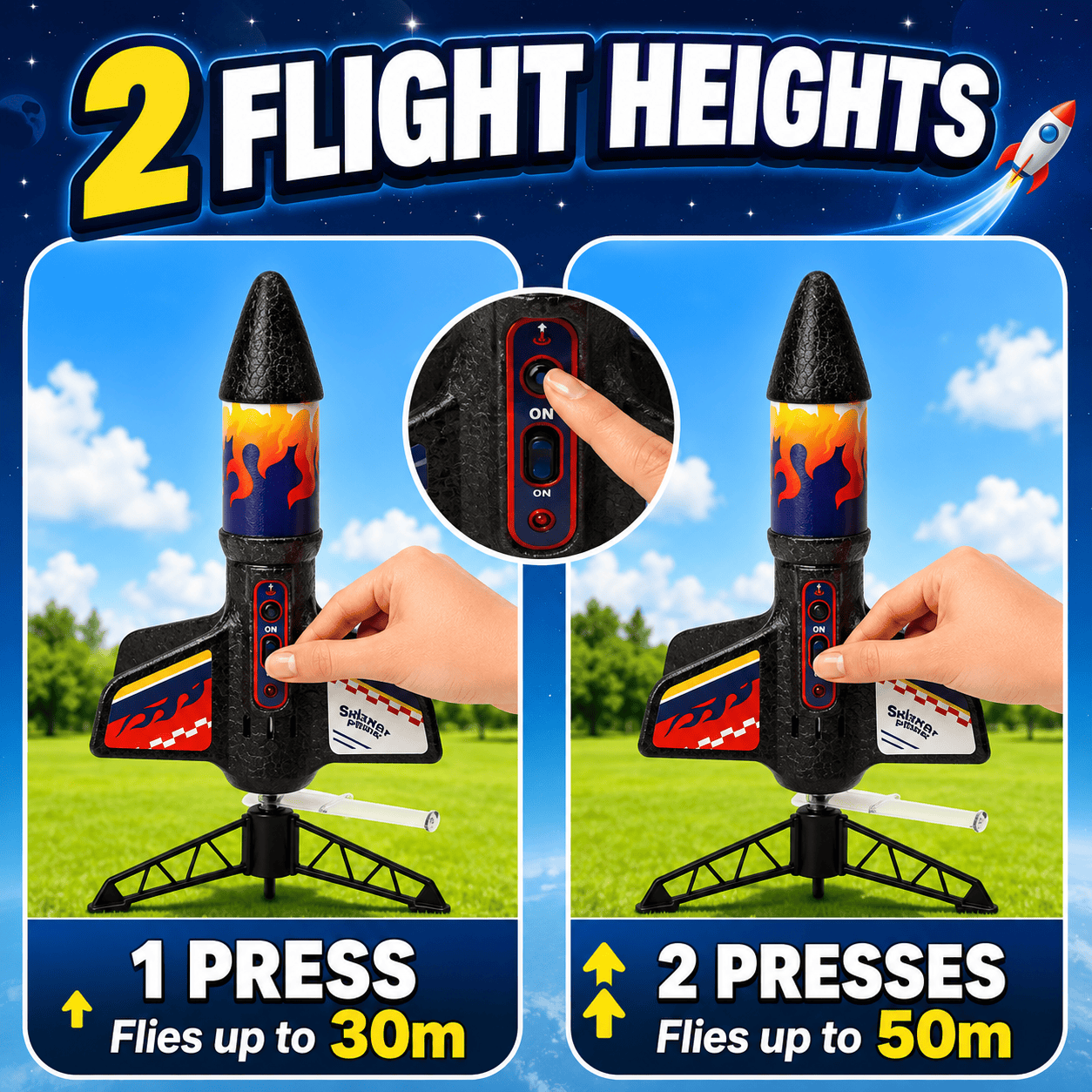 SkySpinner™ – Parachute Rocket Launcher