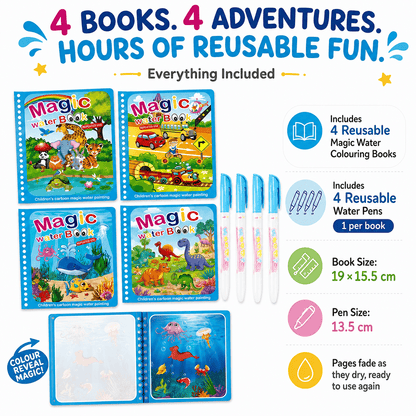 AquaReveal™ – Reusable Magic Water Colouring Book