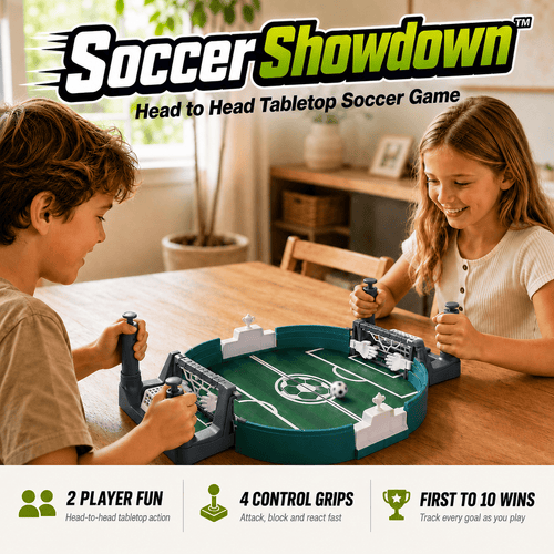 Soccer Showdown™ – Head to Head Tabletop Soccer Game