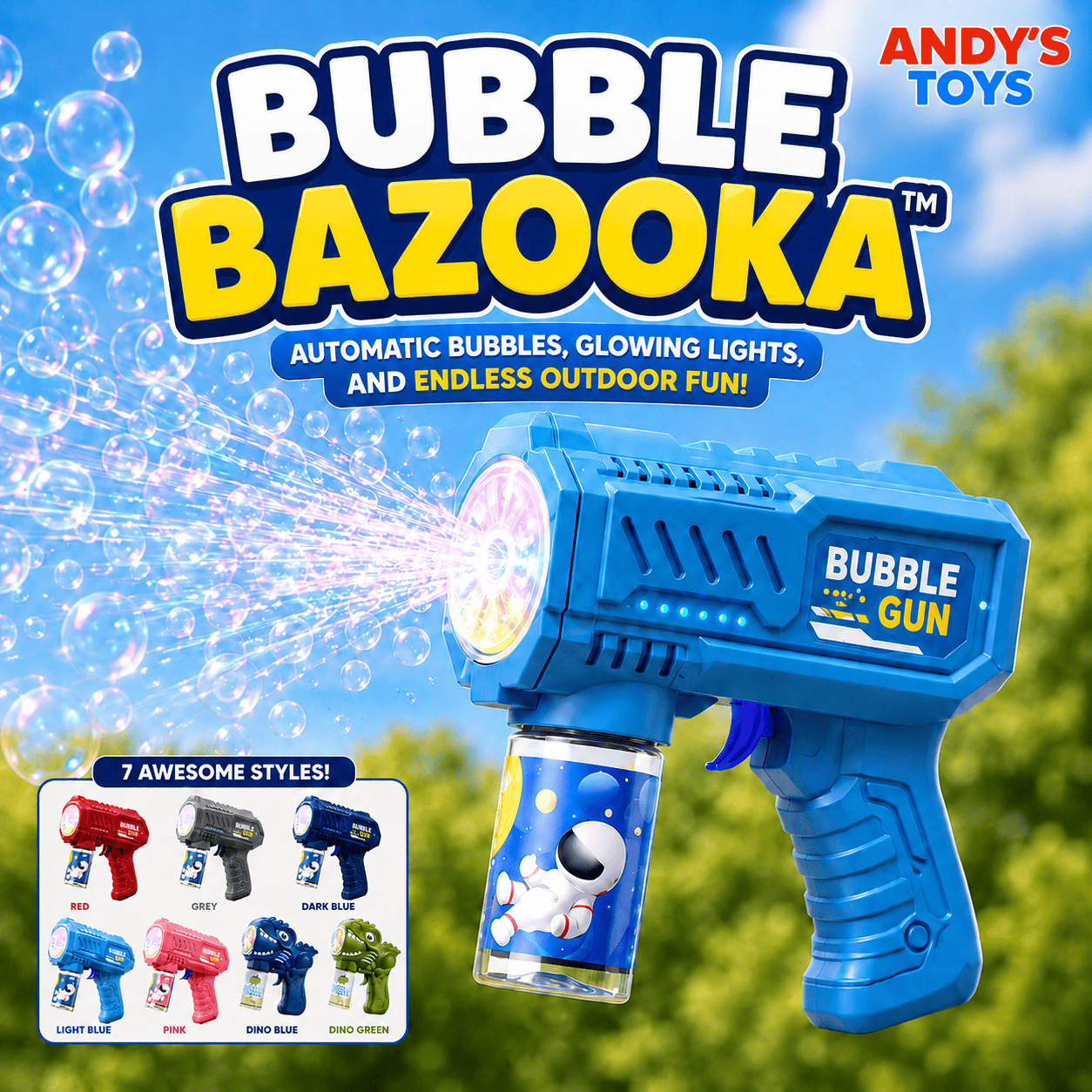 BubbleBazooka™ – Electric Handheld Bubbles