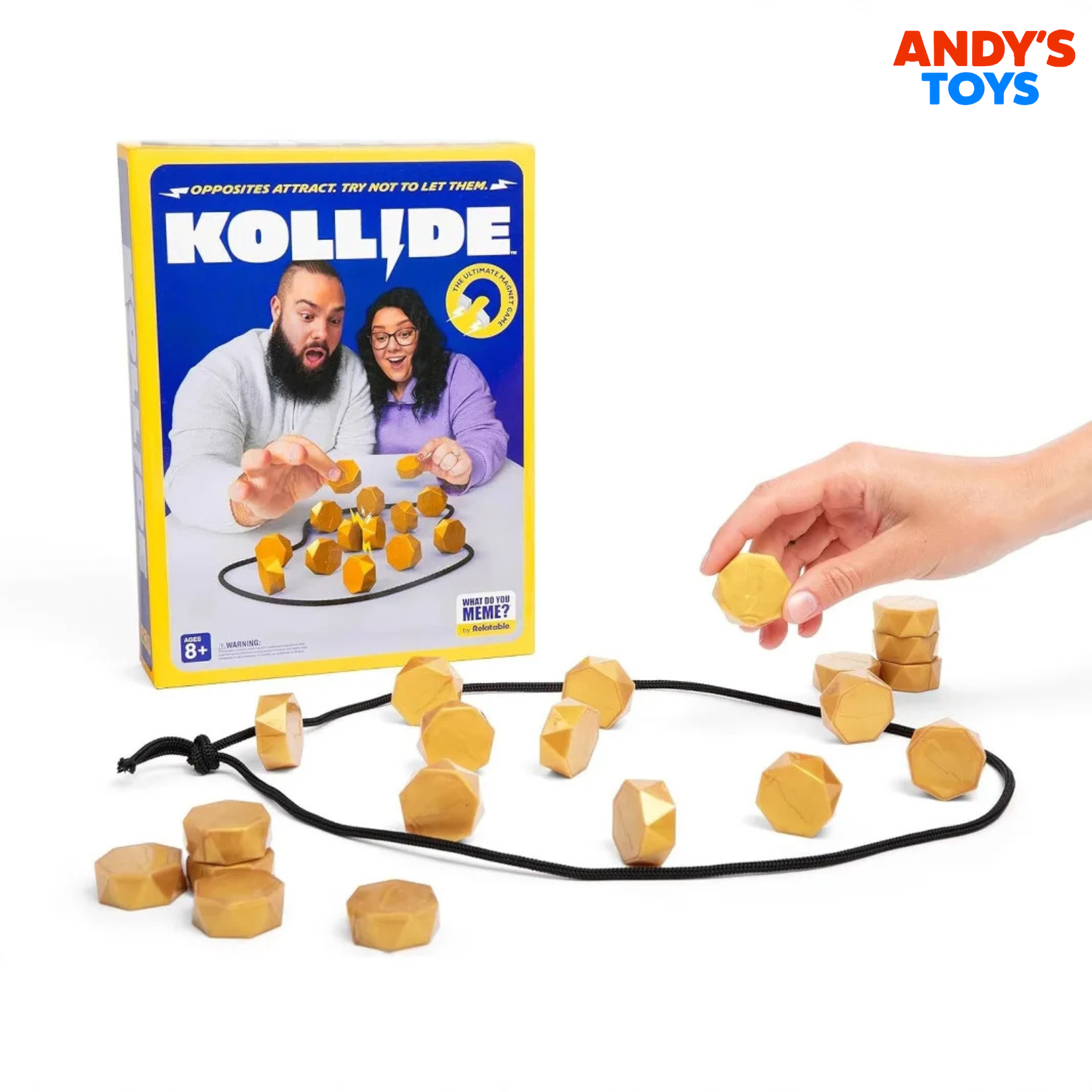 Kollide™ Magnetic Strategy Game - Can You Keep Them From Sticking?