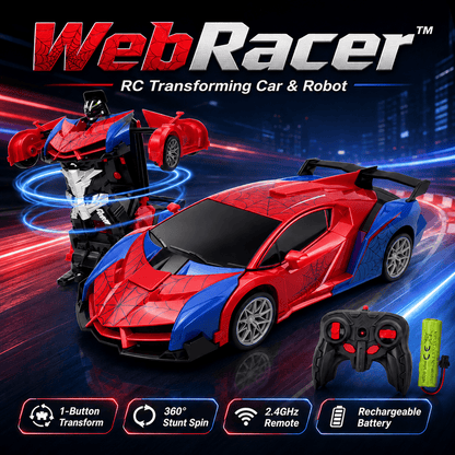 WebRacer™ – RC Transforming Car & Robot