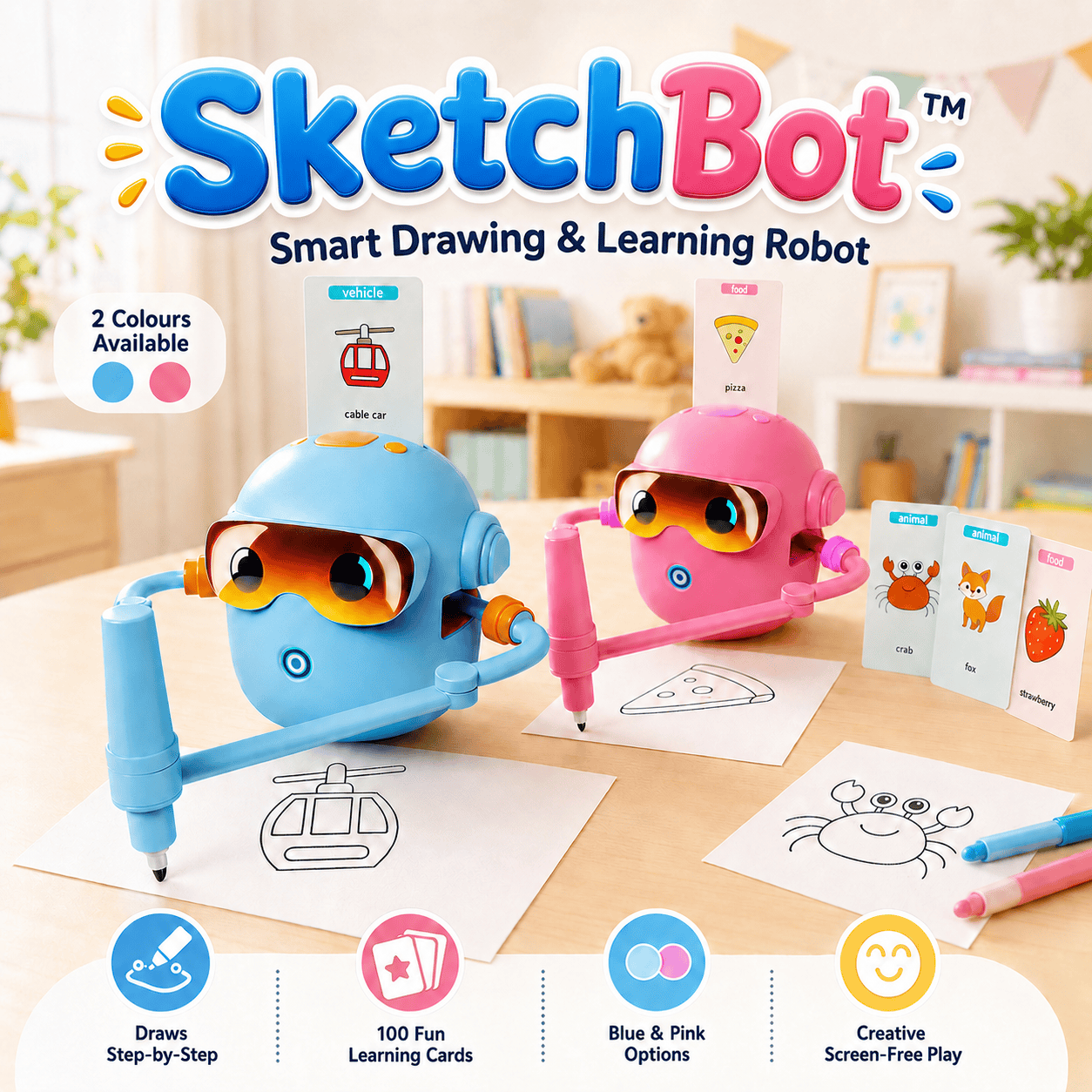 SketchBot™ – Smart Drawing & Learning Robot