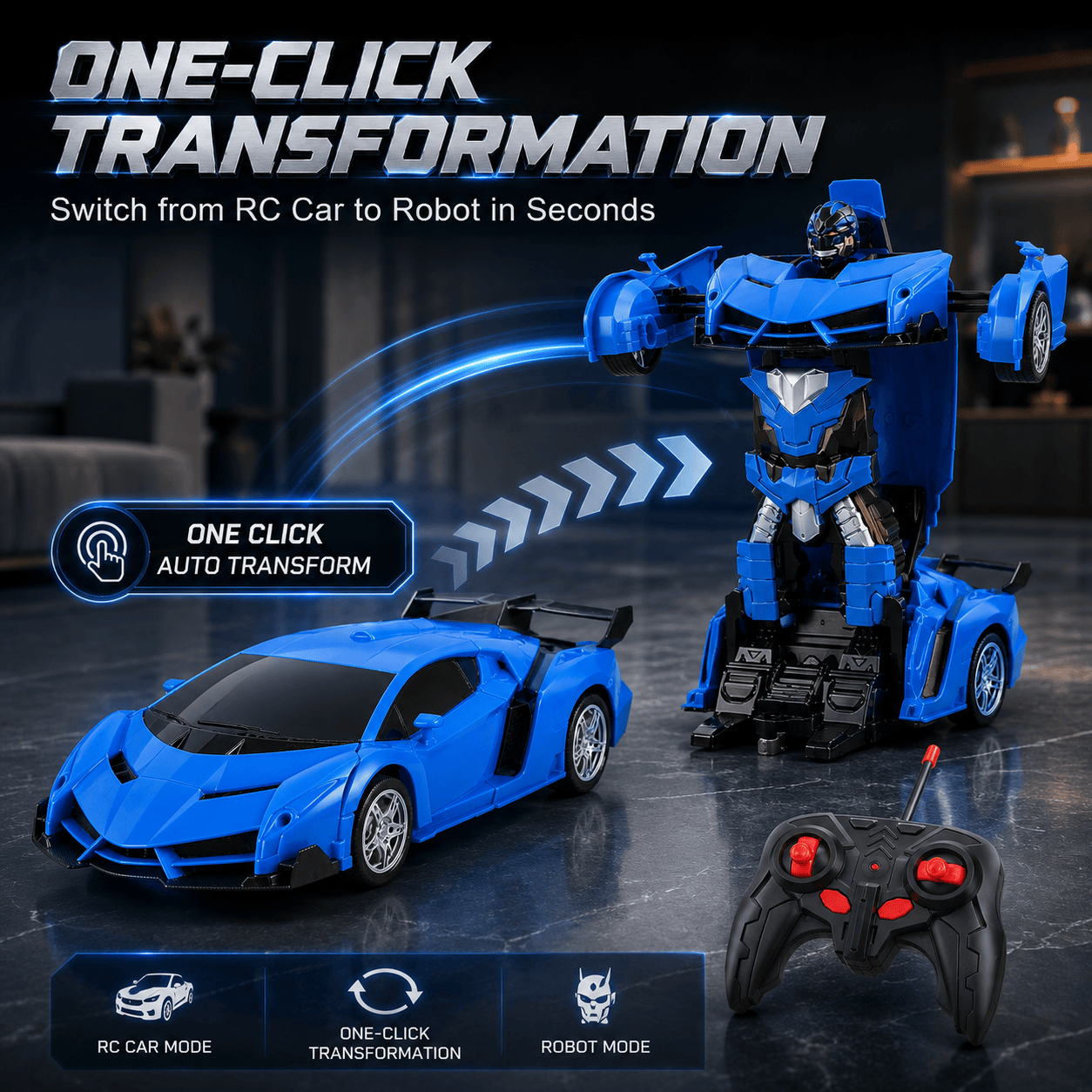 TransformCar™ – RC Transforming Robot Car