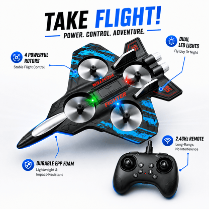 StarFighter™ RC Jet – Ultimate Indoor Flight Experience!