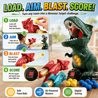 DinoBlast™ - Interactive Shooting Target Game