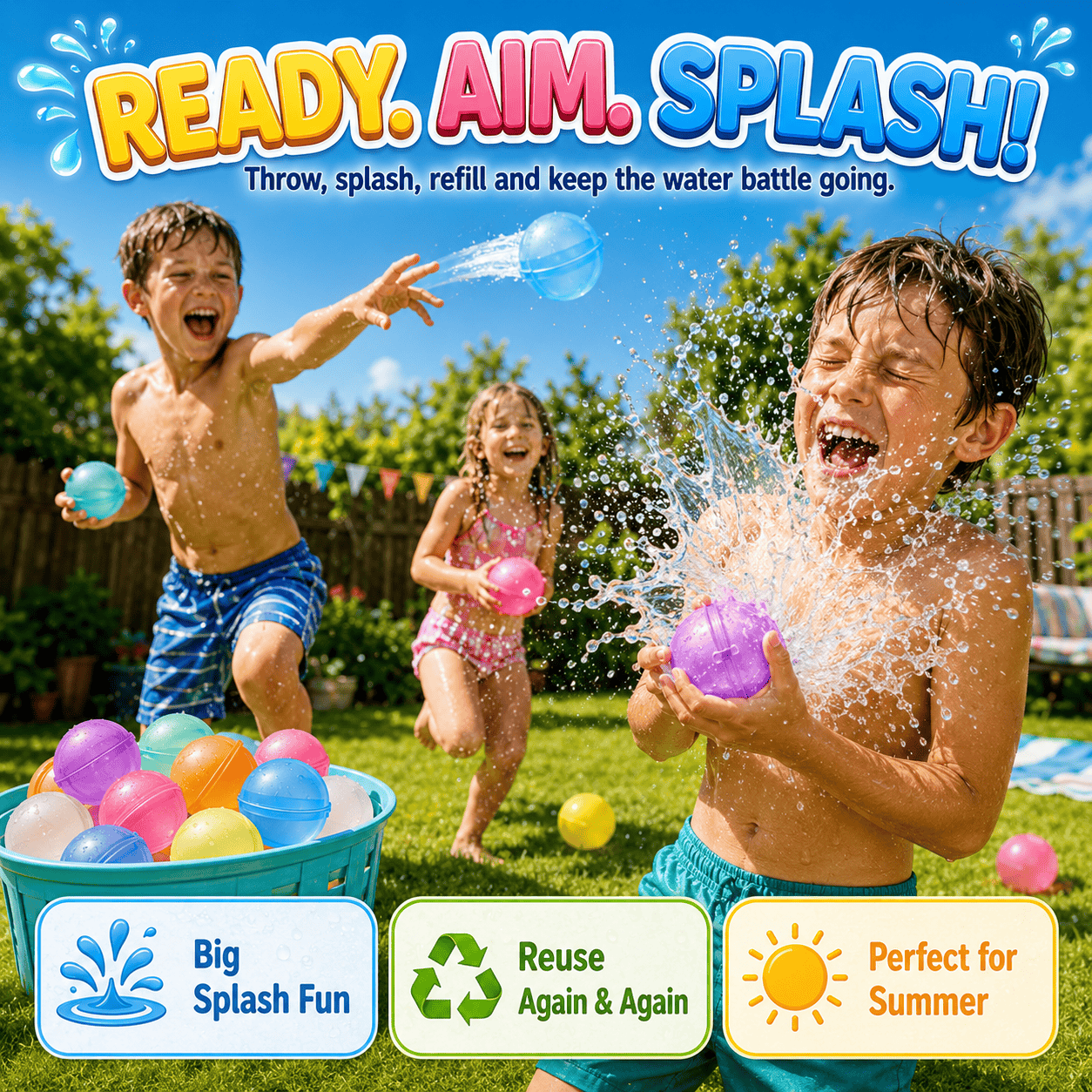 SplashPods™ – Reusable Water Ball Set