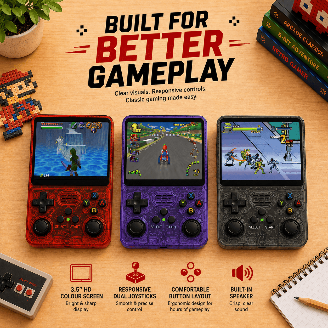 RetroVault TV™ – Plug & Play Retro Game Stick