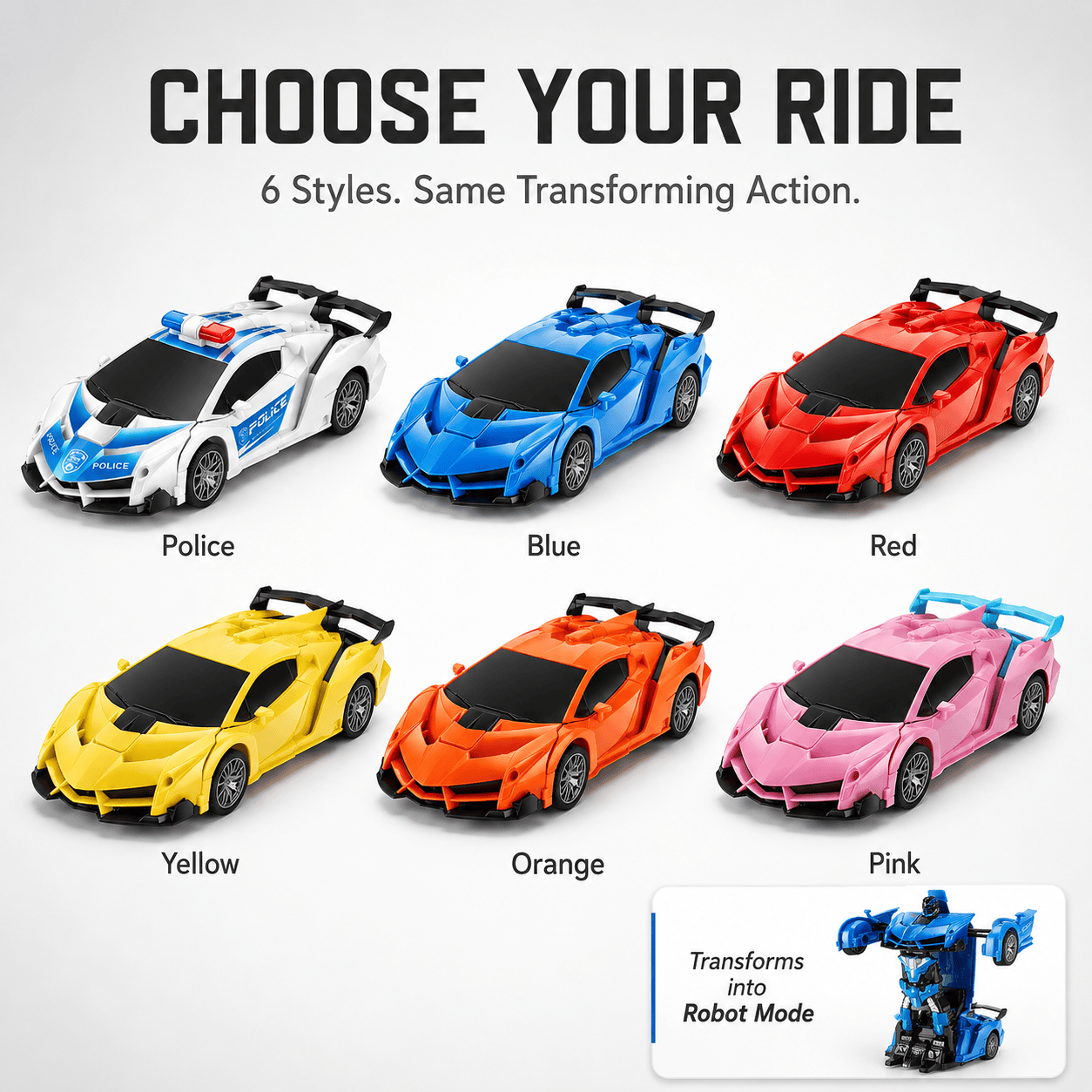 TransformCar™ – RC Transforming Robot Car