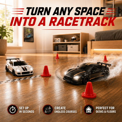 Desktop Racers™ – The Ultimate Mini Racetrack for All Ages
