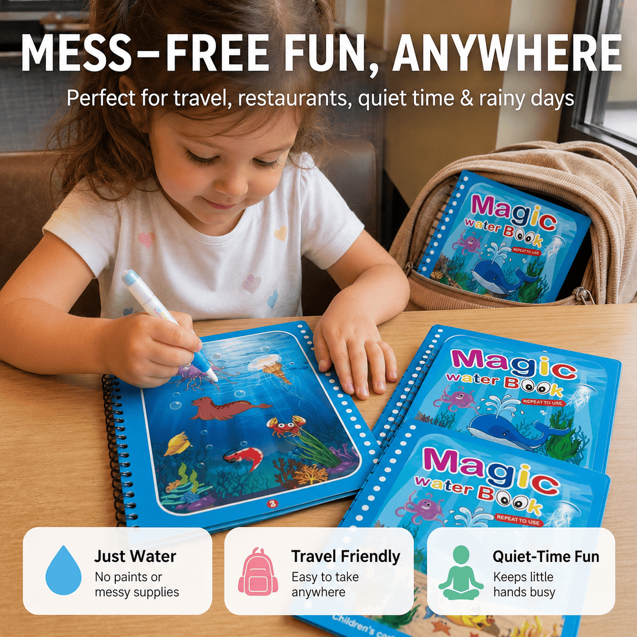 AquaReveal™ – Reusable Magic Water Colouring Book
