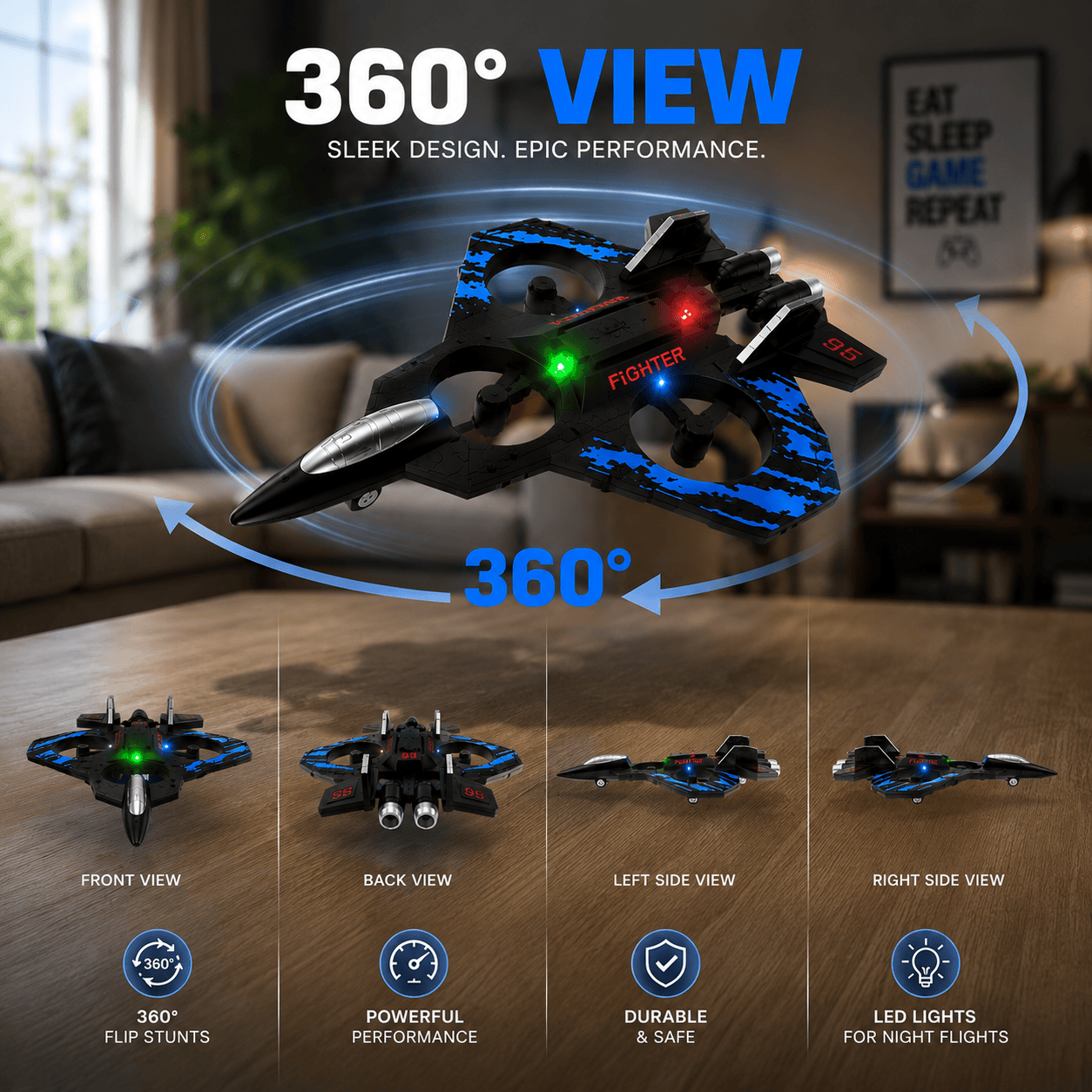 StarFighter™ RC Jet – Ultimate Indoor Flight Experience!