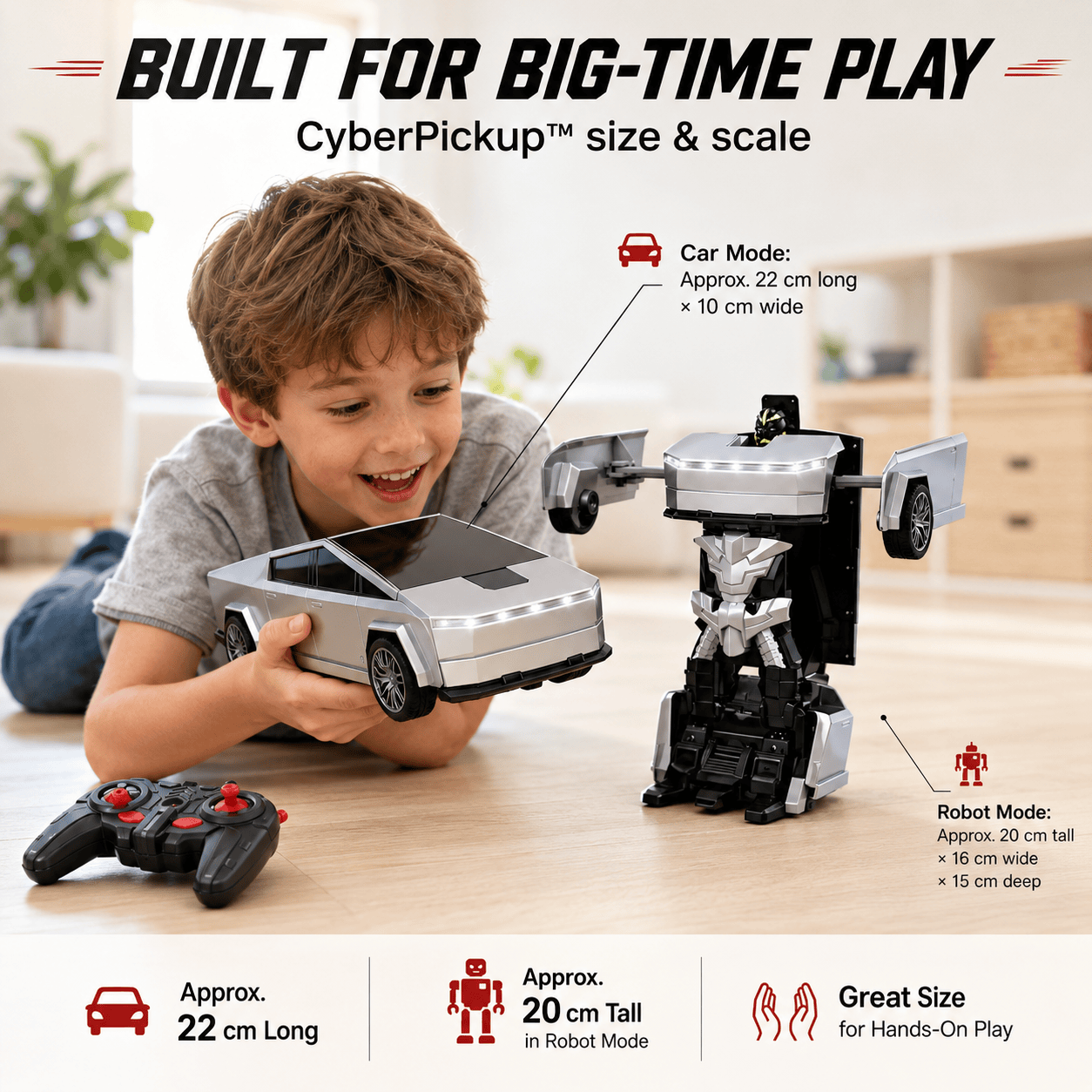 CyberPickup™ – RC Transforming Robot Truck