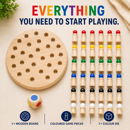 Colour Quest™ – Wooden Memory Match Game