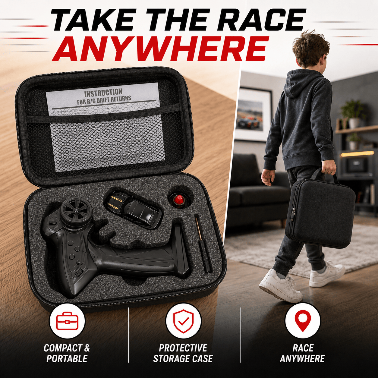 Desktop Racers™ – The Ultimate Mini Racetrack for All Ages
