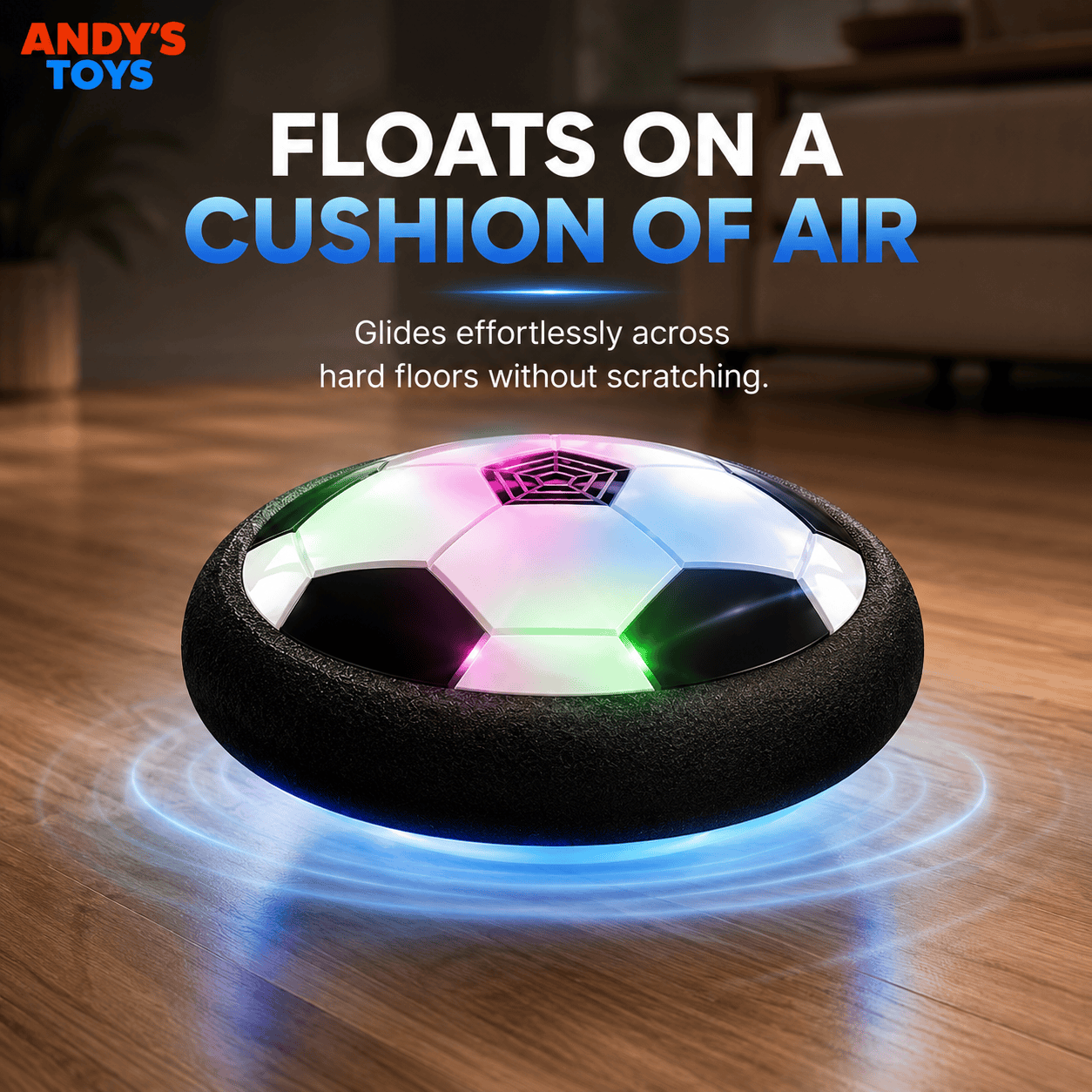 Australia’s #1 Hover Soccer Ball – LED Lights & Safe Indoor Play