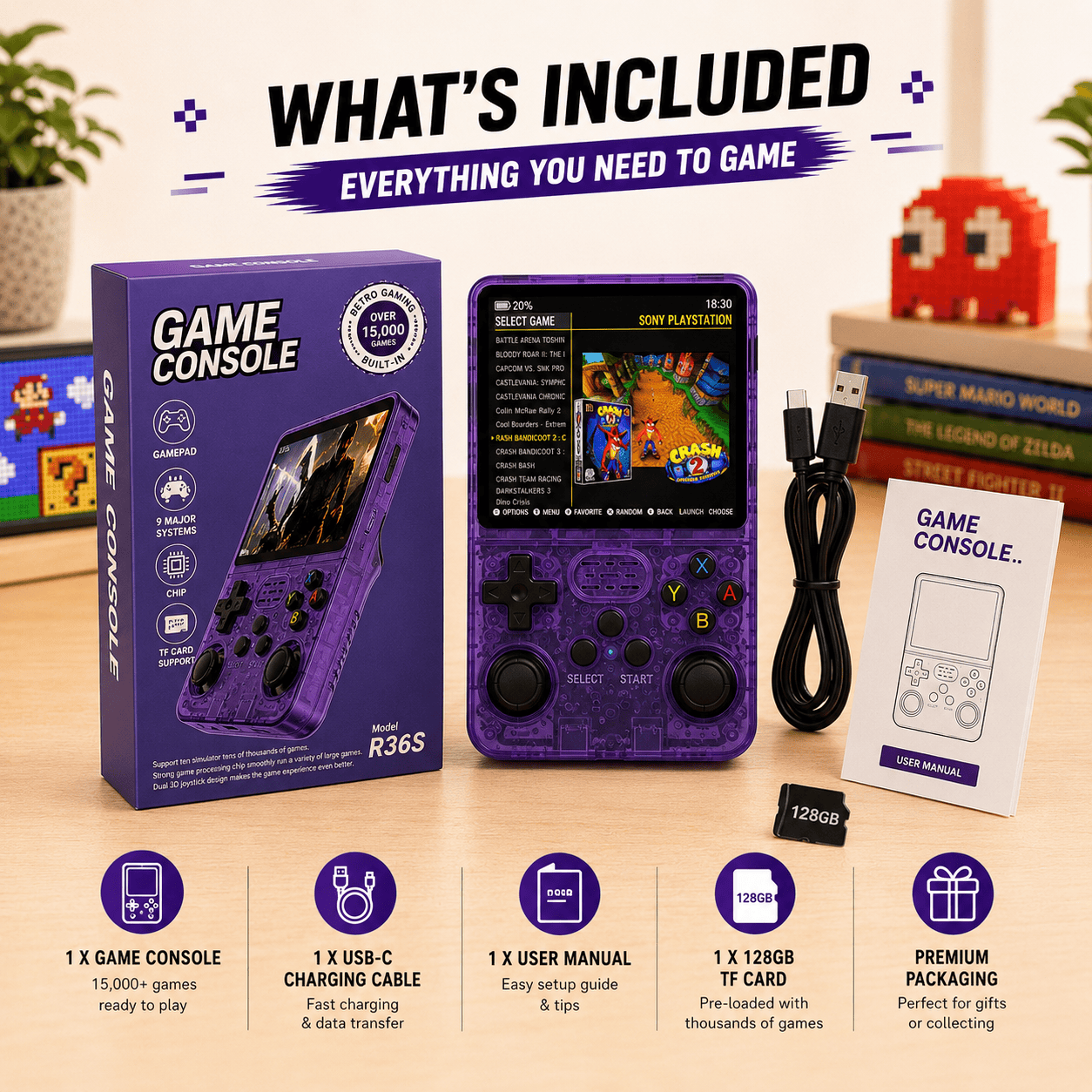 RetroVault TV™ – Plug & Play Retro Game Stick