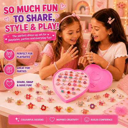 CharmRings™ – 36pc Dress-Up Ring Set
