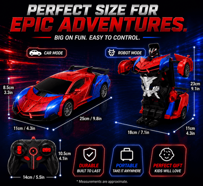 WebRacer™ – RC Transforming Car & Robot