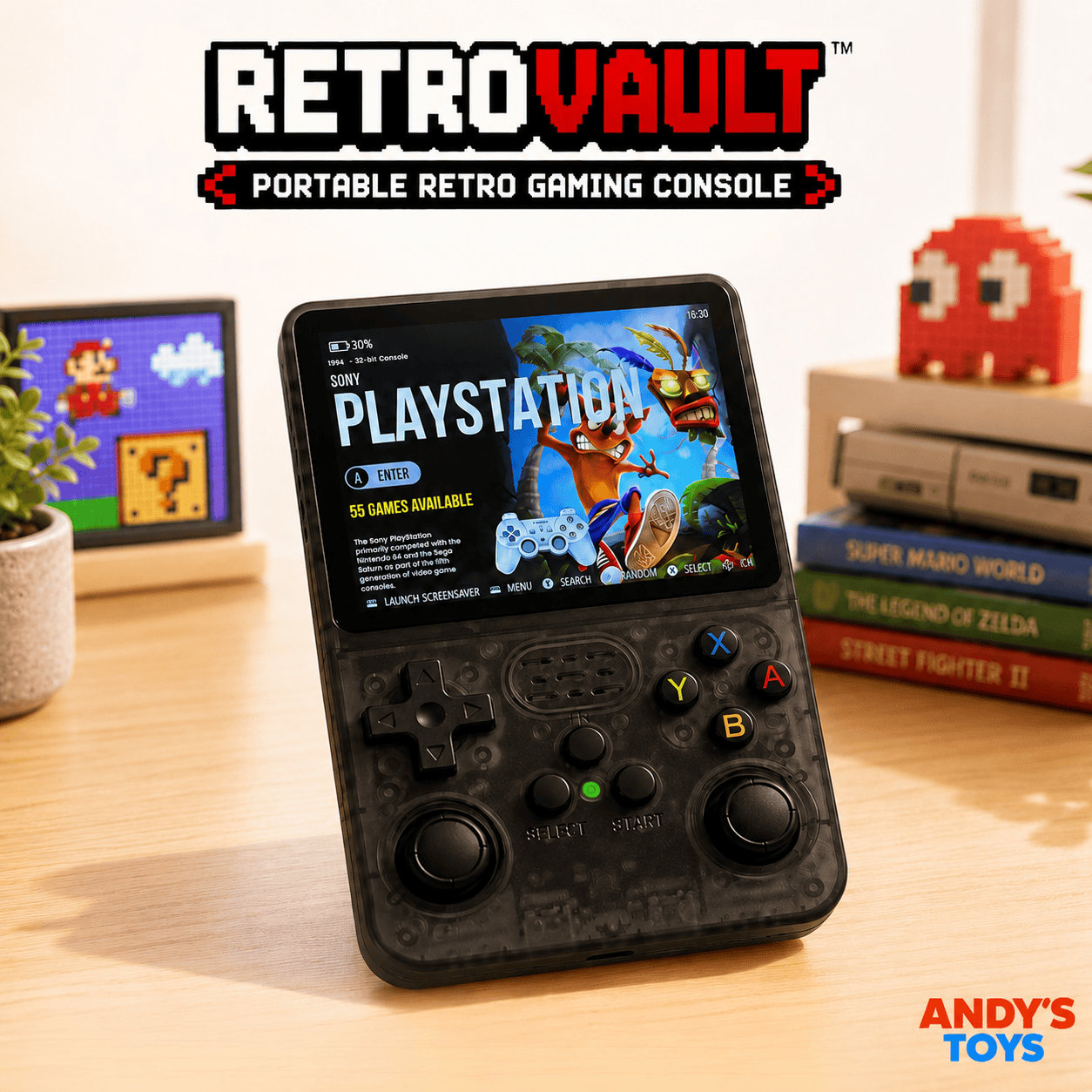 RetroVault TV™ – Plug & Play Retro Game Stick