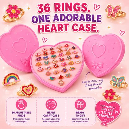 CharmRings™ – 36pc Dress-Up Ring Set