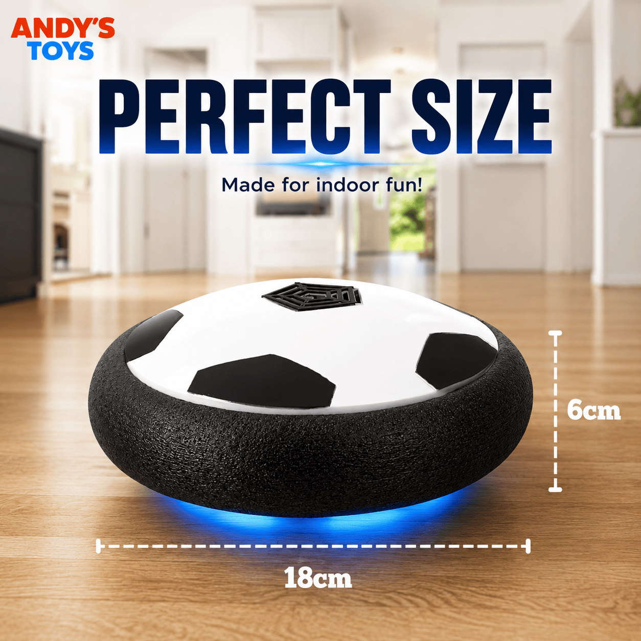 Australia’s #1 Hover Soccer Ball – LED Lights & Safe Indoor Play