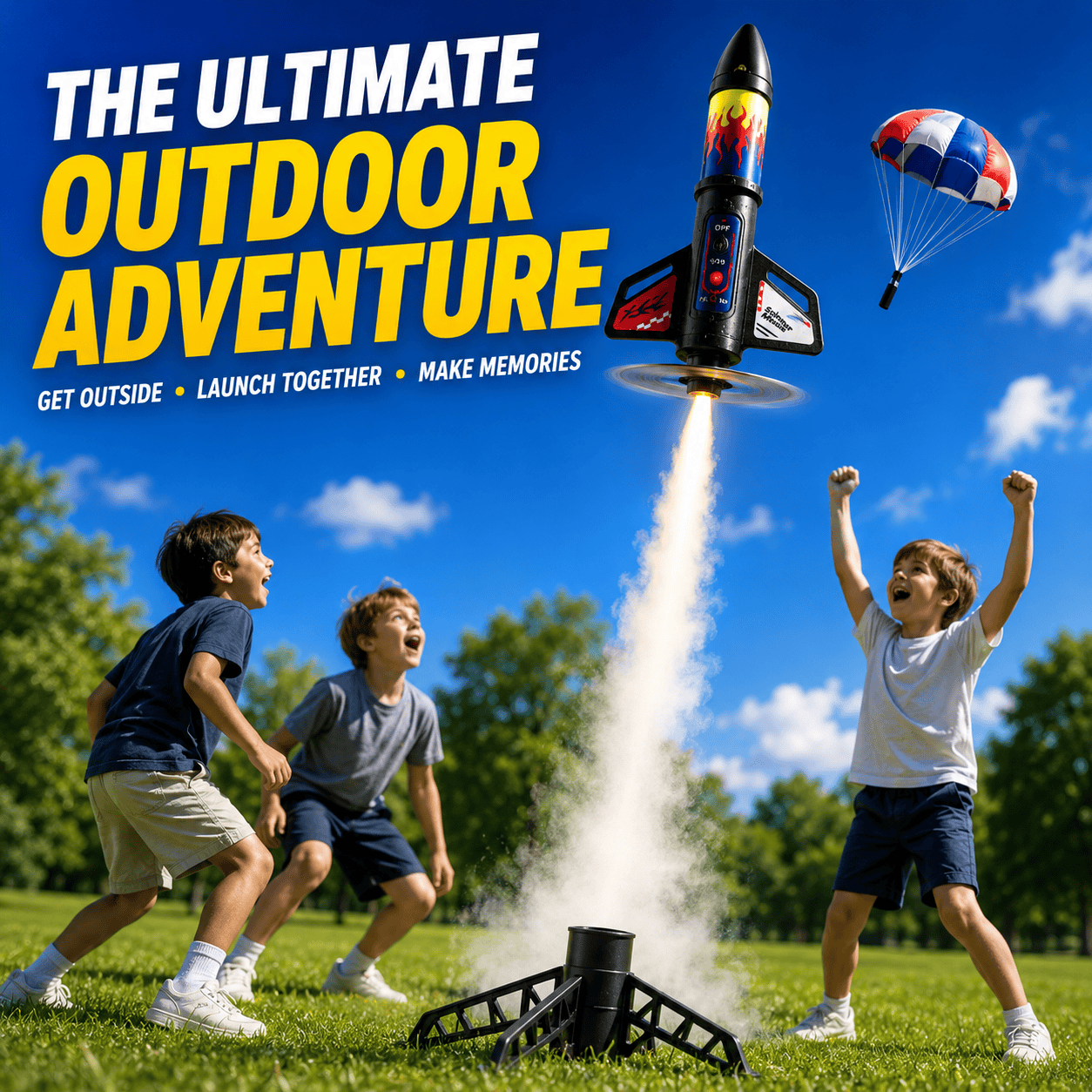SkySpinner™ – Parachute Rocket Launcher