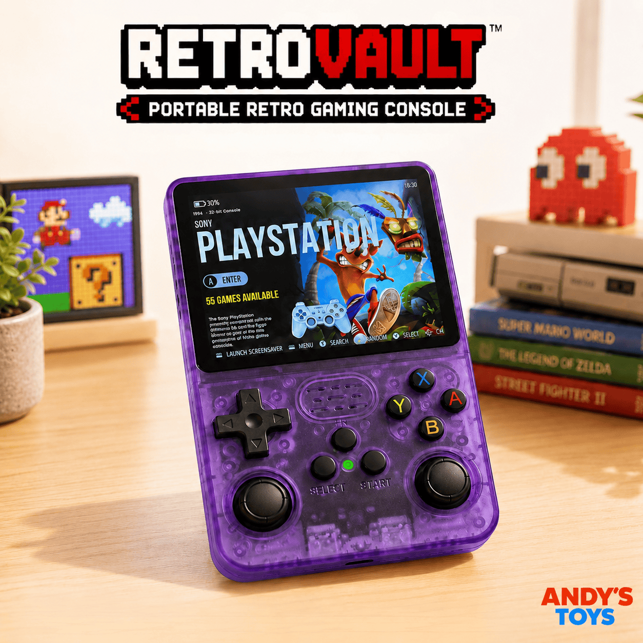 RetroVault TV™ – Plug & Play Retro Game Stick