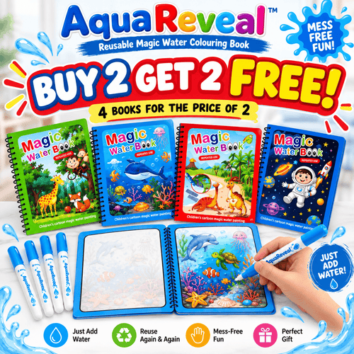 AquaReveal™ – Reusable Magic Water Colouring Book