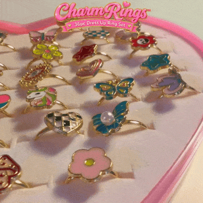 CharmRings™ – 36pc Dress-Up Ring Set