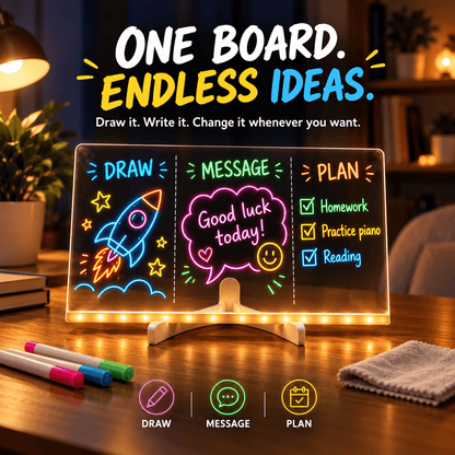 GlowSketch™ – LED Drawing & Message Board