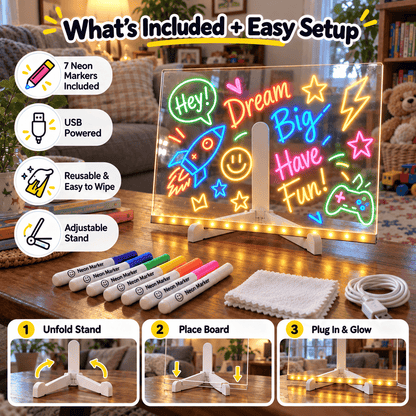 GlowSketch™ – LED Drawing & Message Board
